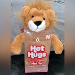• NWT • Hot Hugs Microwavable Hottie “Leo the Lion” by Aroma Home •